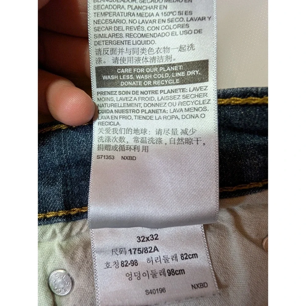 Signature by Levi Strauss & Co. Regular Fit Straight Blue Denim Jeans 32‎ X 32
